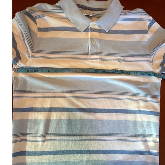 Brooks Brothers Slim Fit Performance Polo Striped Spring Colors XL - Picture 7 of 10